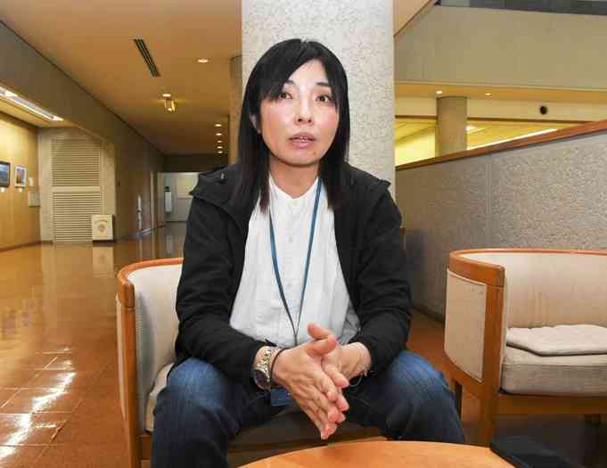 「能登半島地震の被災者に熊本の経験を伝えたい」と話す松岡優子さん＝4日、荒尾市